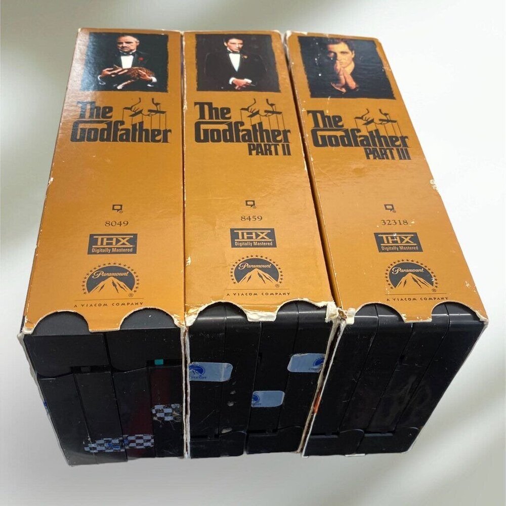 The Godfather Parts 1, 2 & 3 VHS Movie Set Collection - Picture 4 of 5